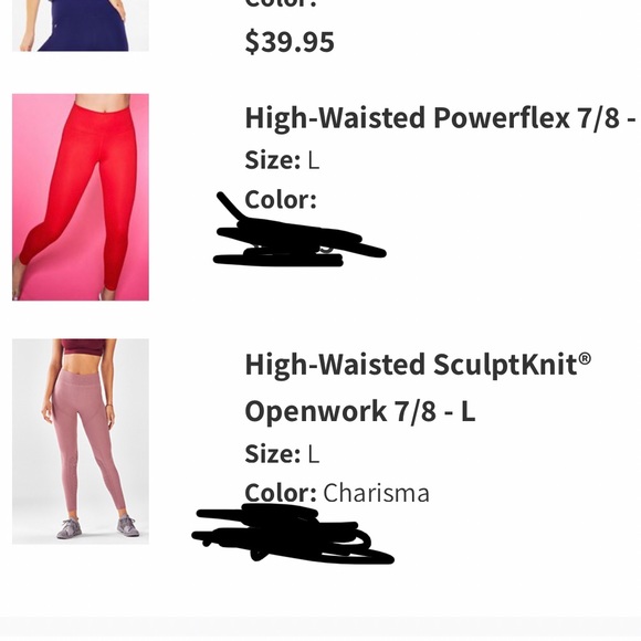 Fabletics sculptknit openwork leggings - Picture 6 of 6